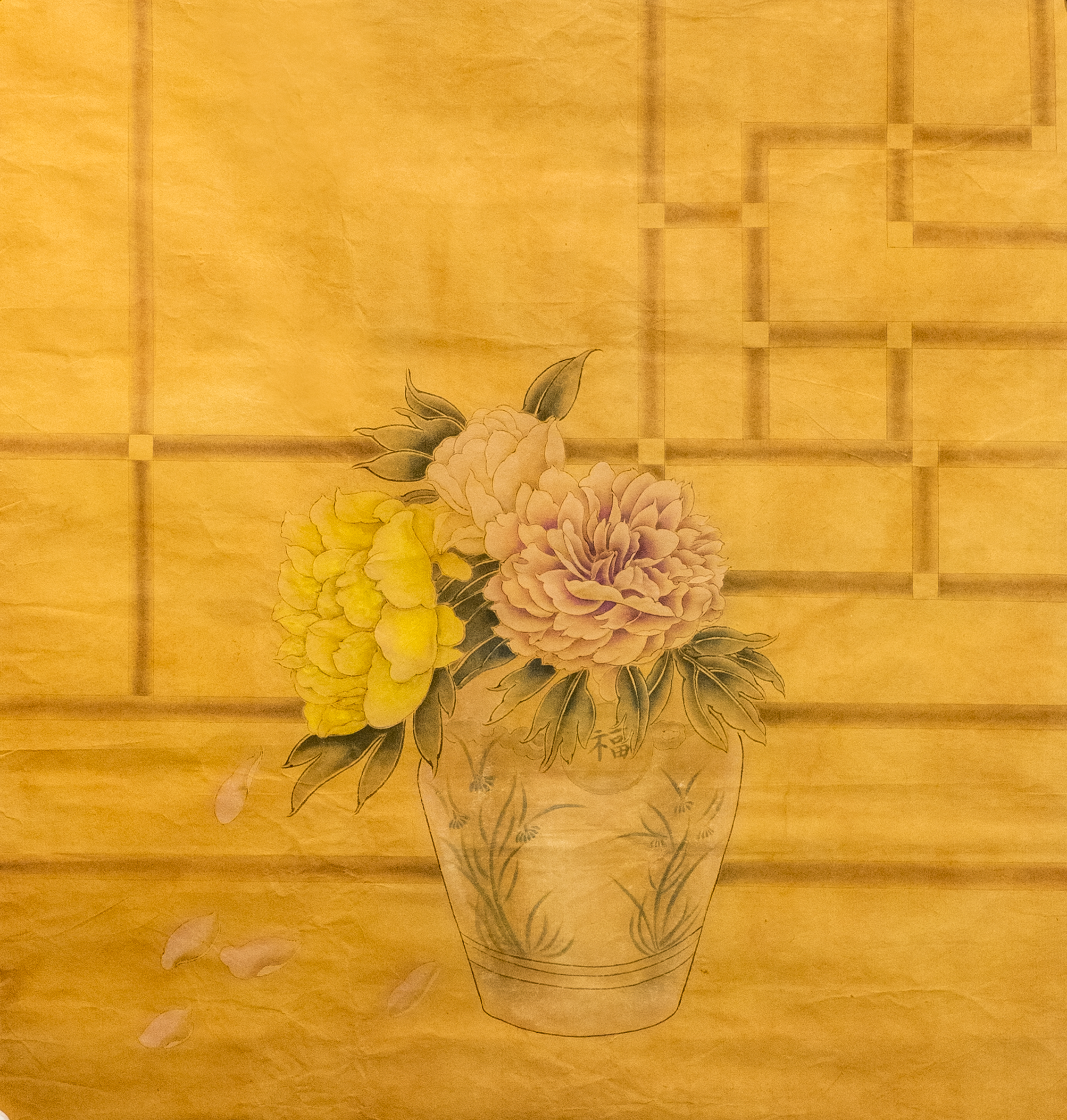 Vase Flowers of Olden Days